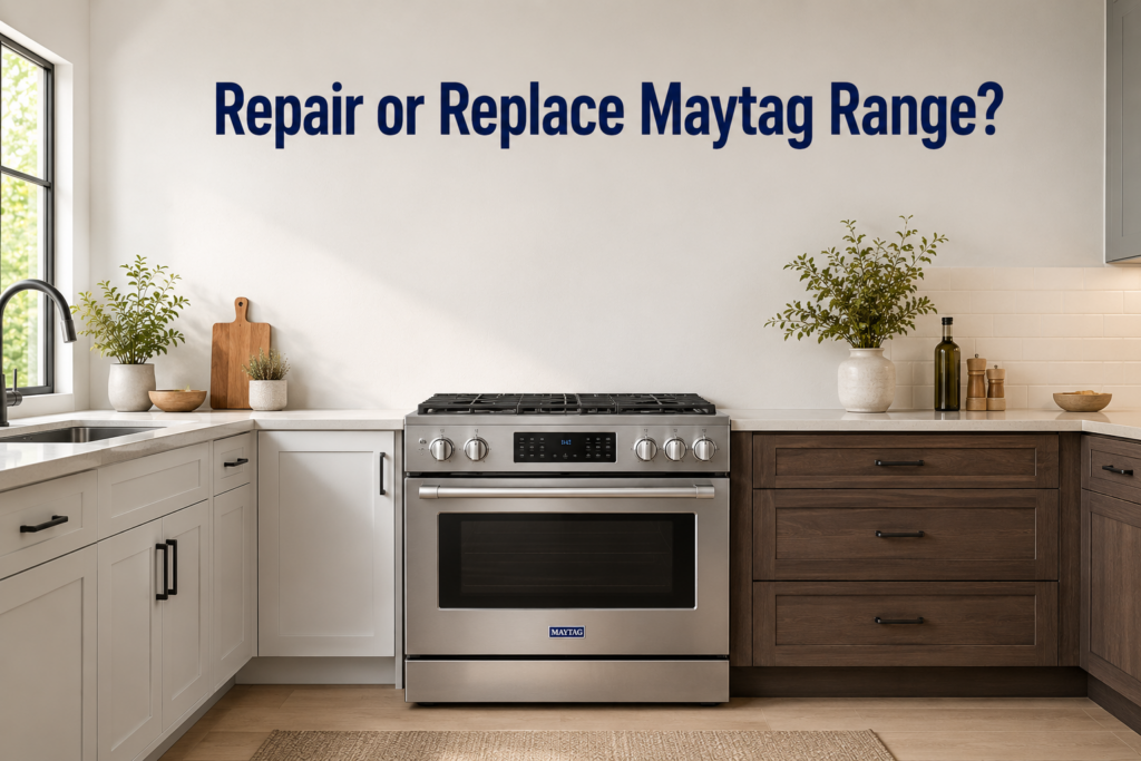 maytag range repair or replace