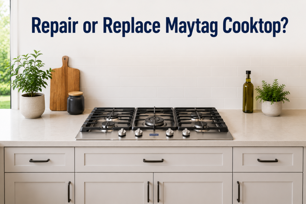 maytag maytag cooktop repair or replace