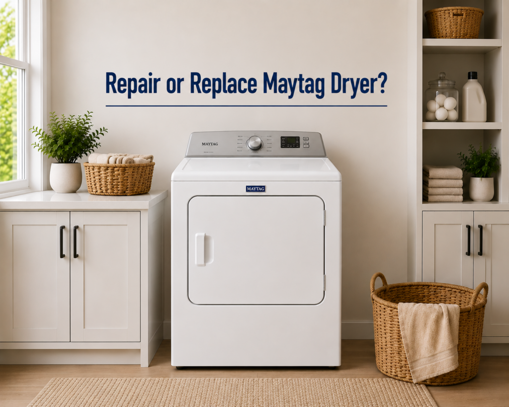 maytag dryer repair or replace